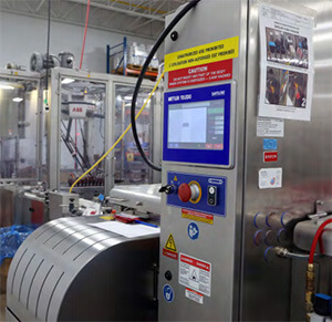 X-Ray inspection equipment in granola bar processing plant